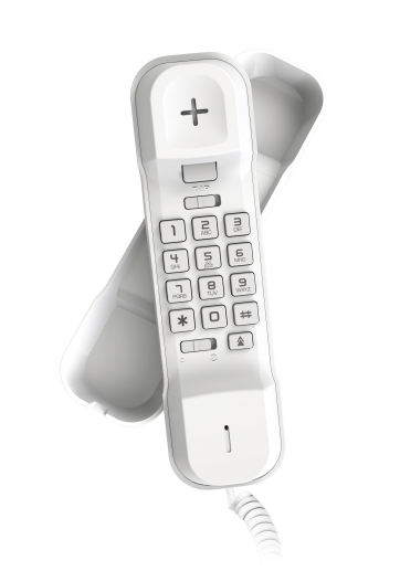 Alcatel T06 Wall Mount Corded Landline Phone White (Pack Of 2)
