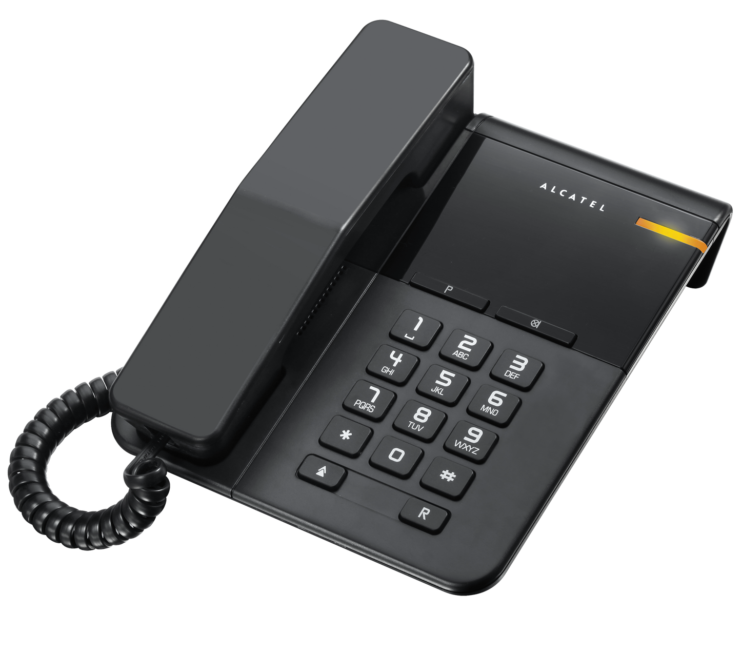 Alcatel T22 Corded landline Phone with Flashing Visual Ringer Indicator Black (Pack Of 2)