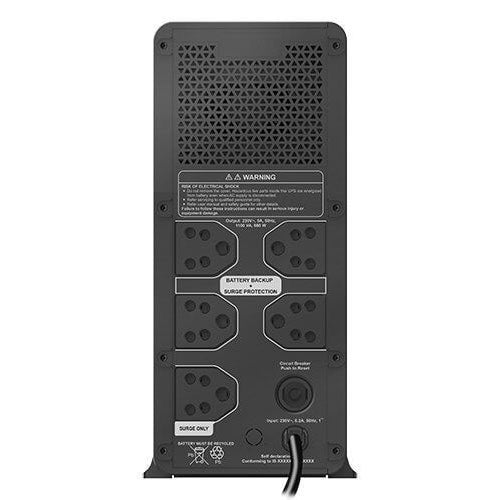 APC Back-UPS BX1100C-IN 1100VA / 660W, 230V, Smart UPS System – Power Backup for Home Office, Desktop PC