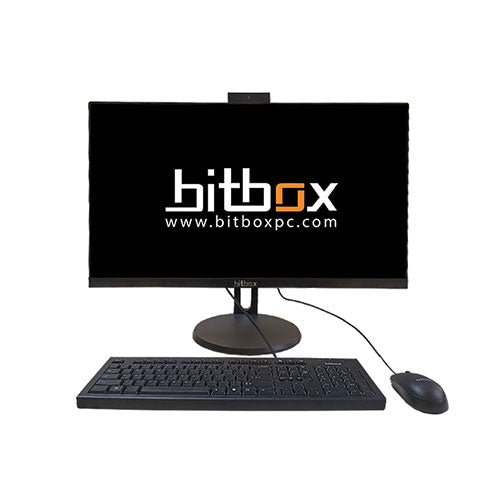 BitBox 23.8 Inch Full HD All-In-One Desktop (16GB RAM/1TB SSD/ Win 11/10 Home/Wired Keyboard and Mouse Intel Core i3 12th Gen 3.0 Megapixel PopUp Camera