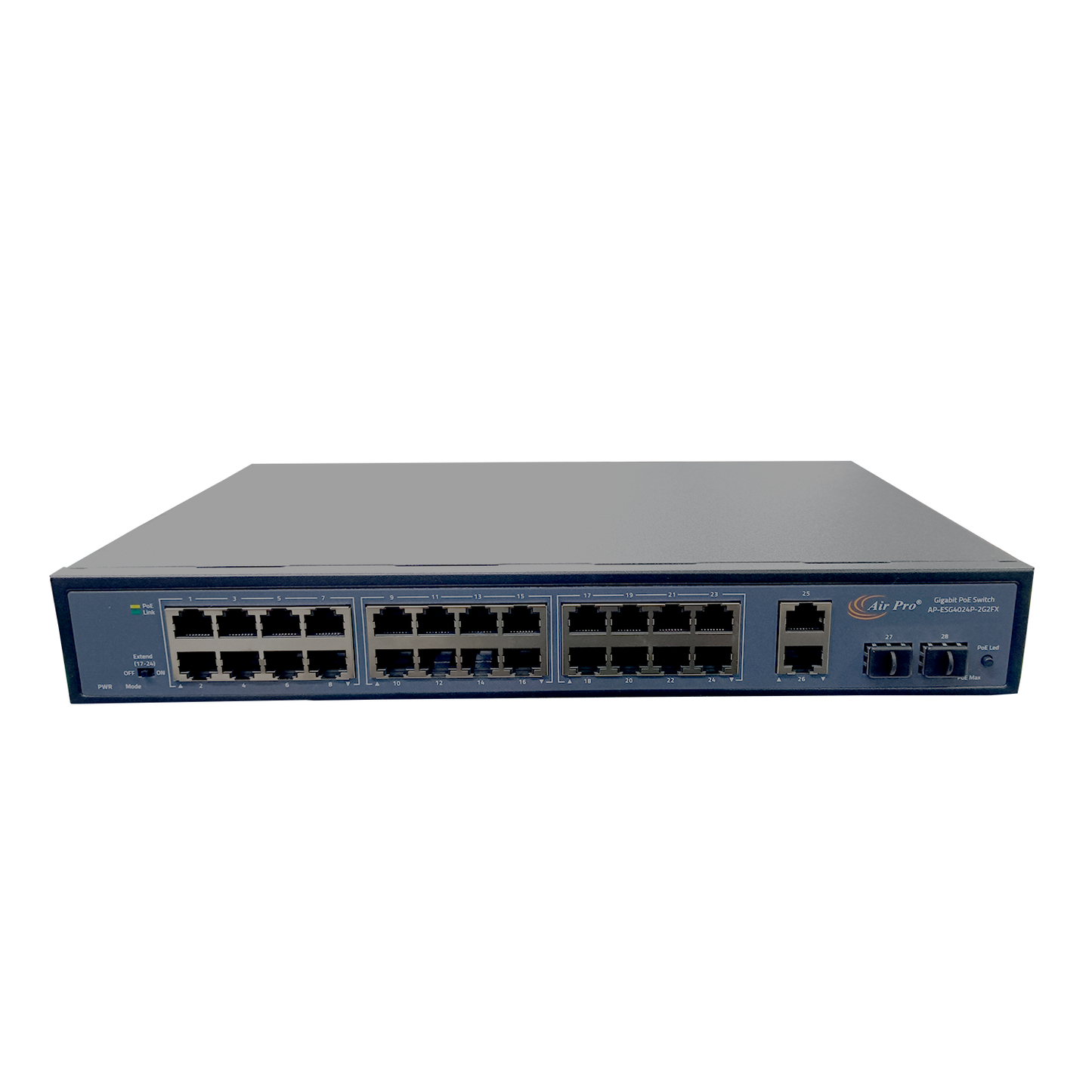 AirPro AP-ESG4024P-2G2FX 24 Ports 1000Mbps PoE with 2*1000Mbps+2*1G SFP Uplink Port Switch