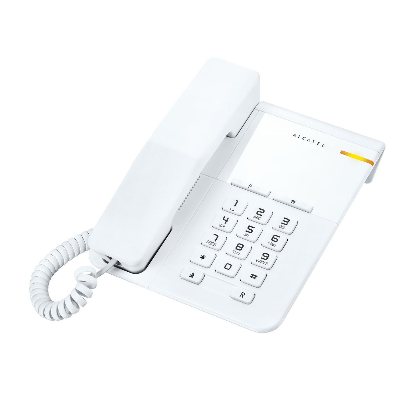 Alcatel T22 Corded landline Phone with Flashing Visual Ringer Indicator White (Pack Of 2)
