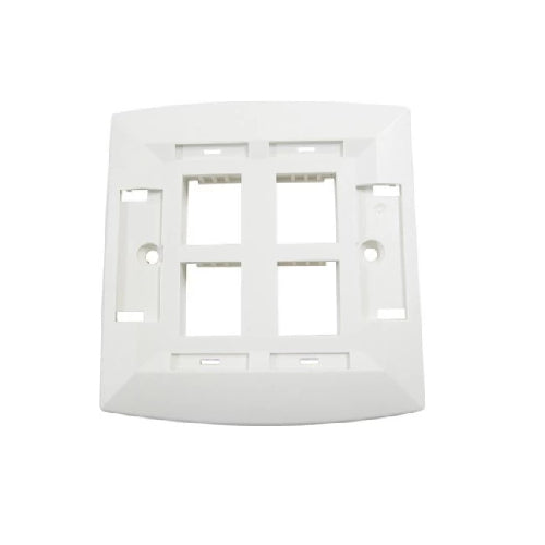 Molex Face Plate Quad Port White WSY-00014-02 (Pack of 10)