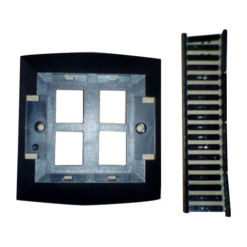 Molex Face Plate Quad Port Black WSY-00014-04 (Pack of 10)