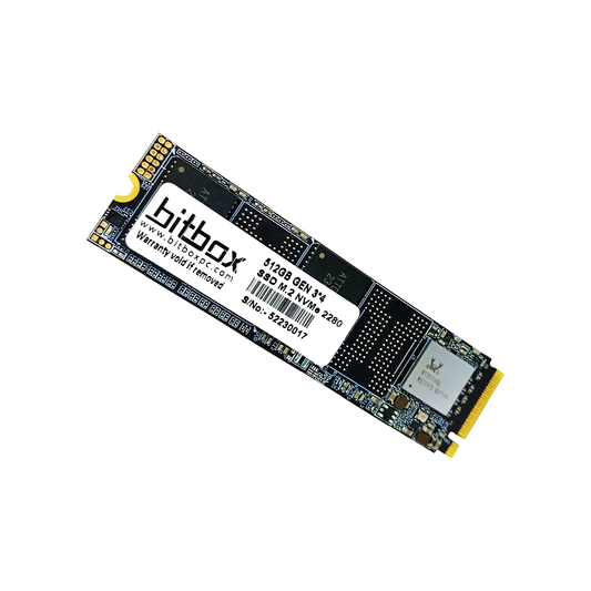 BitStor by BitBox 512GB SSD M.2 NVME 2280 PCI Express Gen3 & Gen4 for Laptop, Desktop