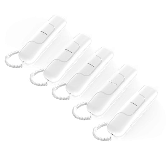 Alcatel T06 Wall Mount Corded Landline Phone White (Pack Of 5)