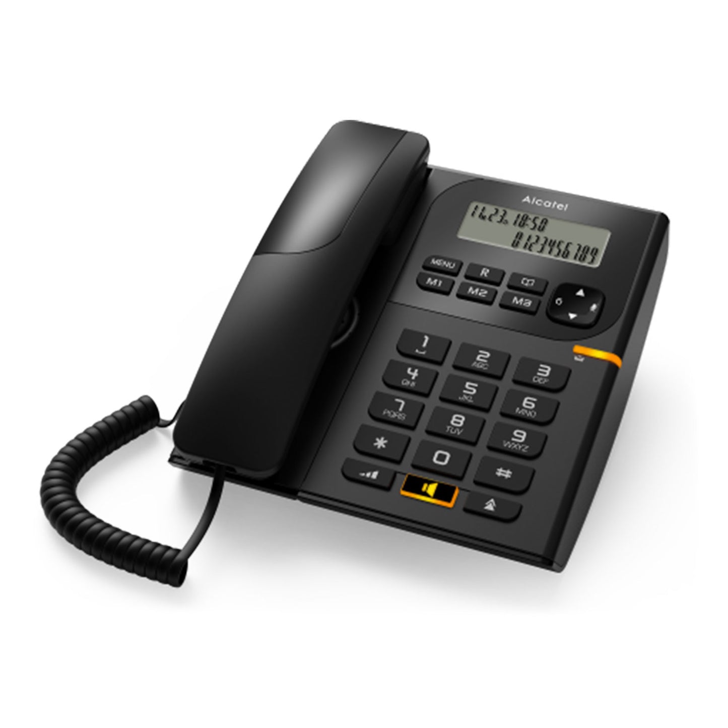 Alcatel T58 Corded Landline Phone With Display & Speaker Black (Pack Of 10)