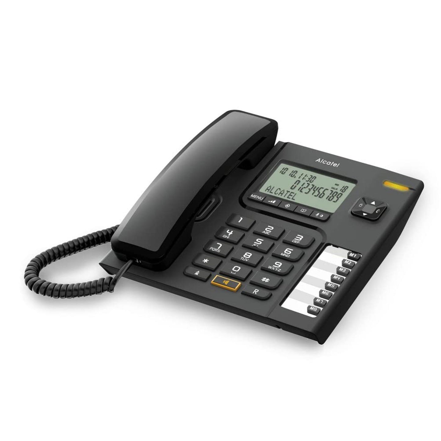 Alcatel T76 Corded Landline Phone with Caller ID and Speakerphone Black (Pack Of 2)