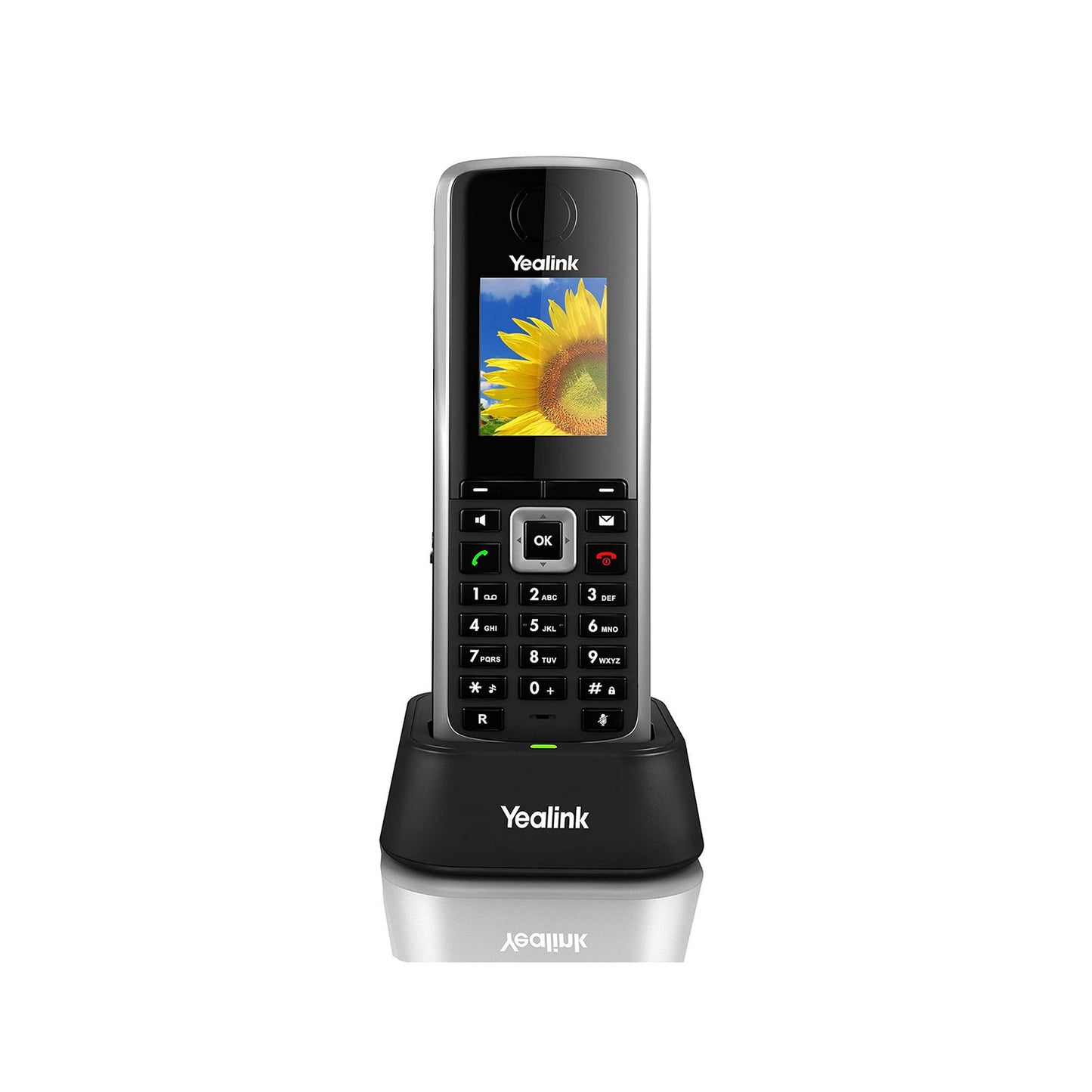 Yealink W52H Cordless DECT IP Phone, Base Station Not Included, 1.8-Inch Color Display. 10/100 Ethernet, 802.3af PoE, Power Adapter Included