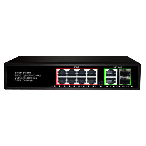 AirPro AP-SG408P-2GE-2SF 8Ports 1000Mbps PoE Unmanaged Switch