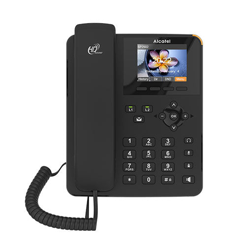 अल्काटेल एसपी2502 आईपी फोन कॉलर आईडी और 2 एसआईपी खाते के साथ