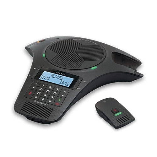 अल्काटेल कॉन्फ्रेंस 1500 एनालॉग कॉन्फ्रेंसिंग फोन 2 वियोज्य DECT माइक्रोफोन के साथ