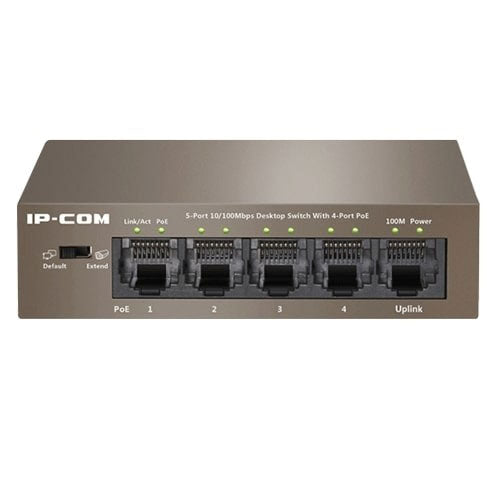 IP-COM F1105P-4-63W 5-Port Fast Ethernet Umanaged PoE Switch with 4-Port PoE