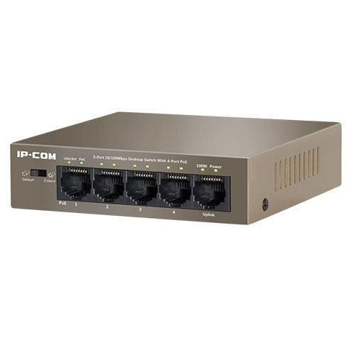 IP-COM F1105P-4-63W 5-Port Fast Ethernet Umanaged PoE Switch with 4-Port PoE