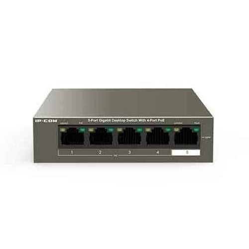 IP-COM G1105P-4-63W 5-पोर्ट Gigabit डेस्कटॉप स्विच 4-पोर्ट PoE के साथ